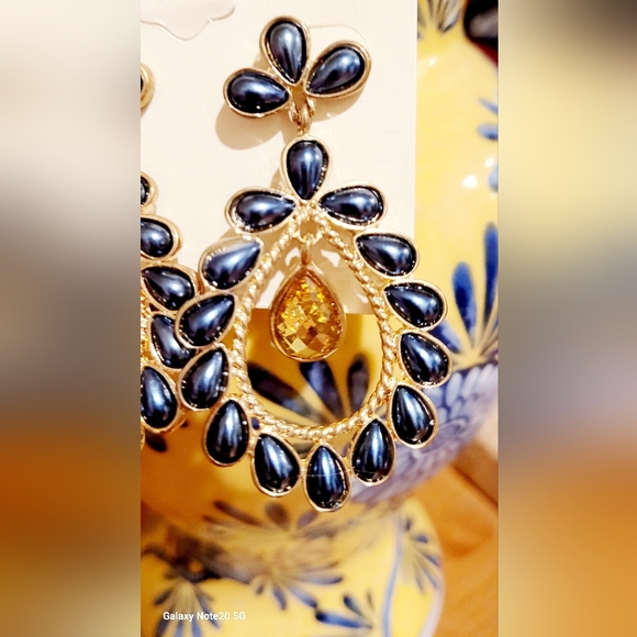 ❤️ Amrita Singh-Dressy Black Pearls-Citrine - Picture 5 of 5